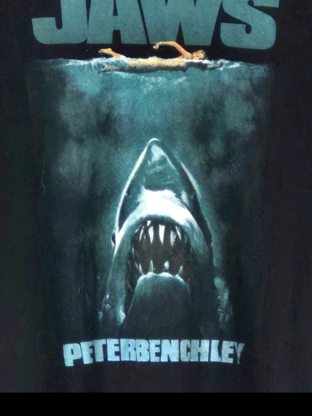 NWOT Jaws Graphic Short Sleeve Tee - Blue Shark Artwork